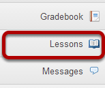 Click on the Lessons page title in the Tool Menu.