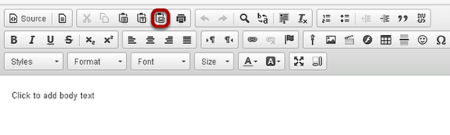 Click the Paste from Word icon.