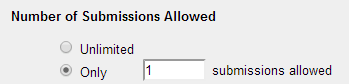 Availability and Submissions: Number of submissions.