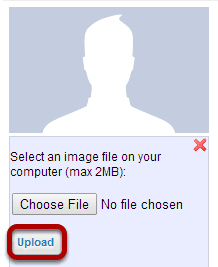 Select a new picture and upload.