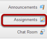 To access this tool, select Assignments in the Tool Menu of your site.