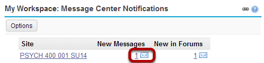 Or, go to Messages directly from your Message Center Notification links.